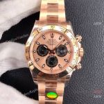 Super Clone Rolex Daytona Rose Gold Watch 1:1 Best Noob Factory 4130 Movement